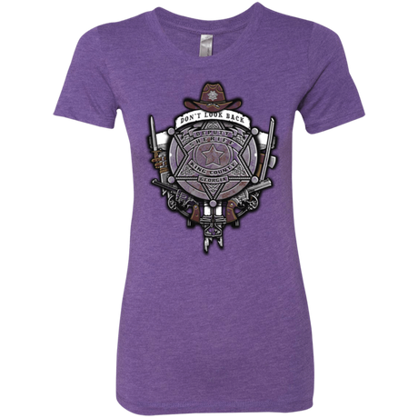 T-Shirts Purple Rush / Small The Walking Crest Women's Triblend T-Shirt