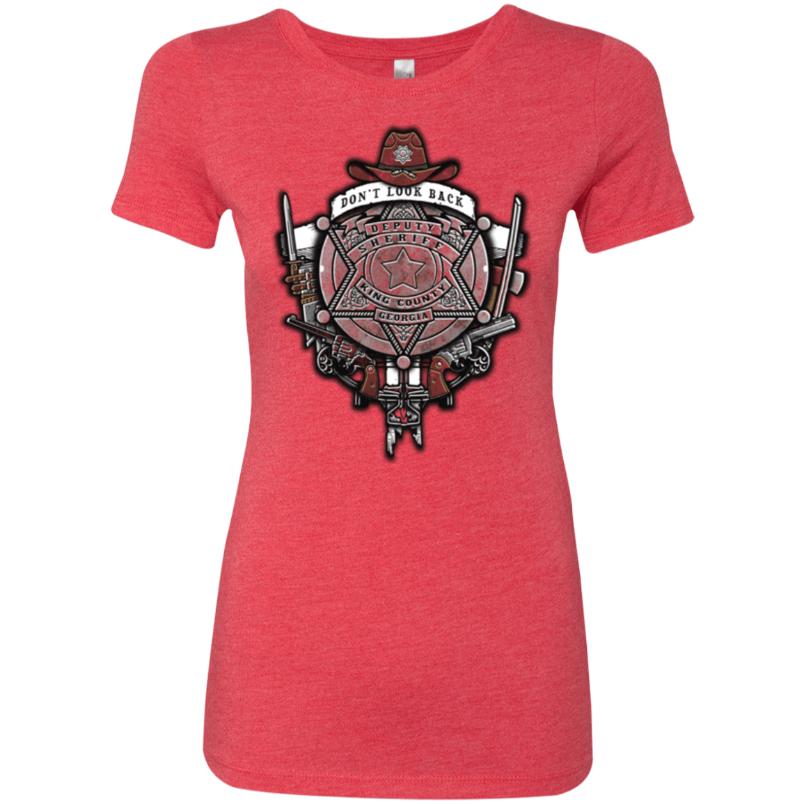 T-Shirts Vintage Red / Small The Walking Crest Women's Triblend T-Shirt