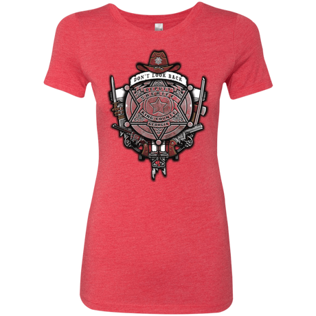 T-Shirts Vintage Red / Small The Walking Crest Women's Triblend T-Shirt