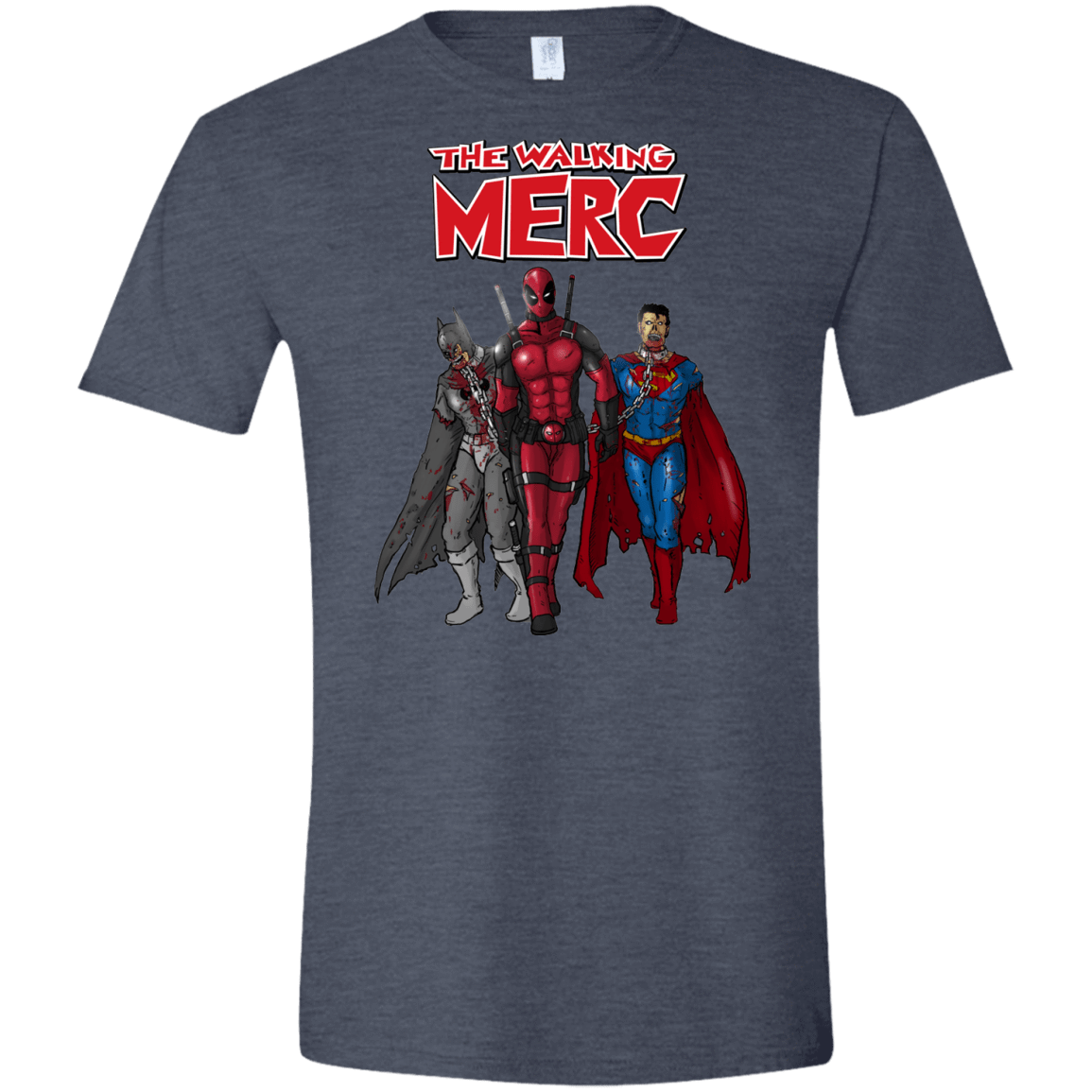 T-Shirts Heather Navy / S The Walking Merc Men's Semi-Fitted Softstyle