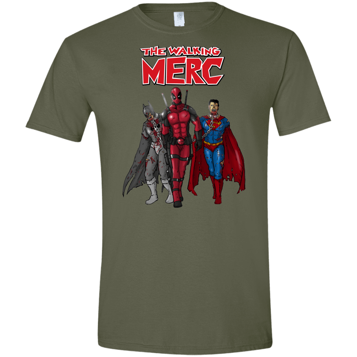 T-Shirts Military Green / S The Walking Merc Men's Semi-Fitted Softstyle