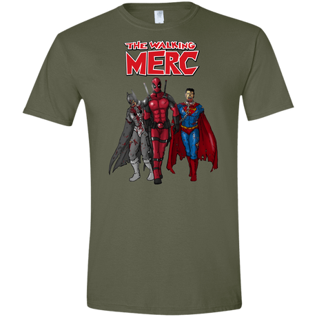 T-Shirts Military Green / S The Walking Merc Men's Semi-Fitted Softstyle