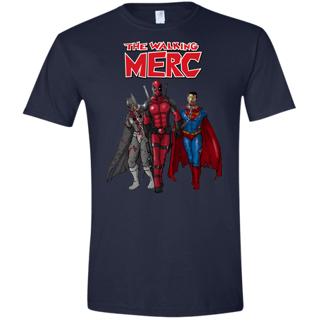 T-Shirts Navy / X-Small The Walking Merc Men's Semi-Fitted Softstyle