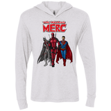 T-Shirts Heather White / X-Small The Walking Merc Triblend Long Sleeve Hoodie Tee