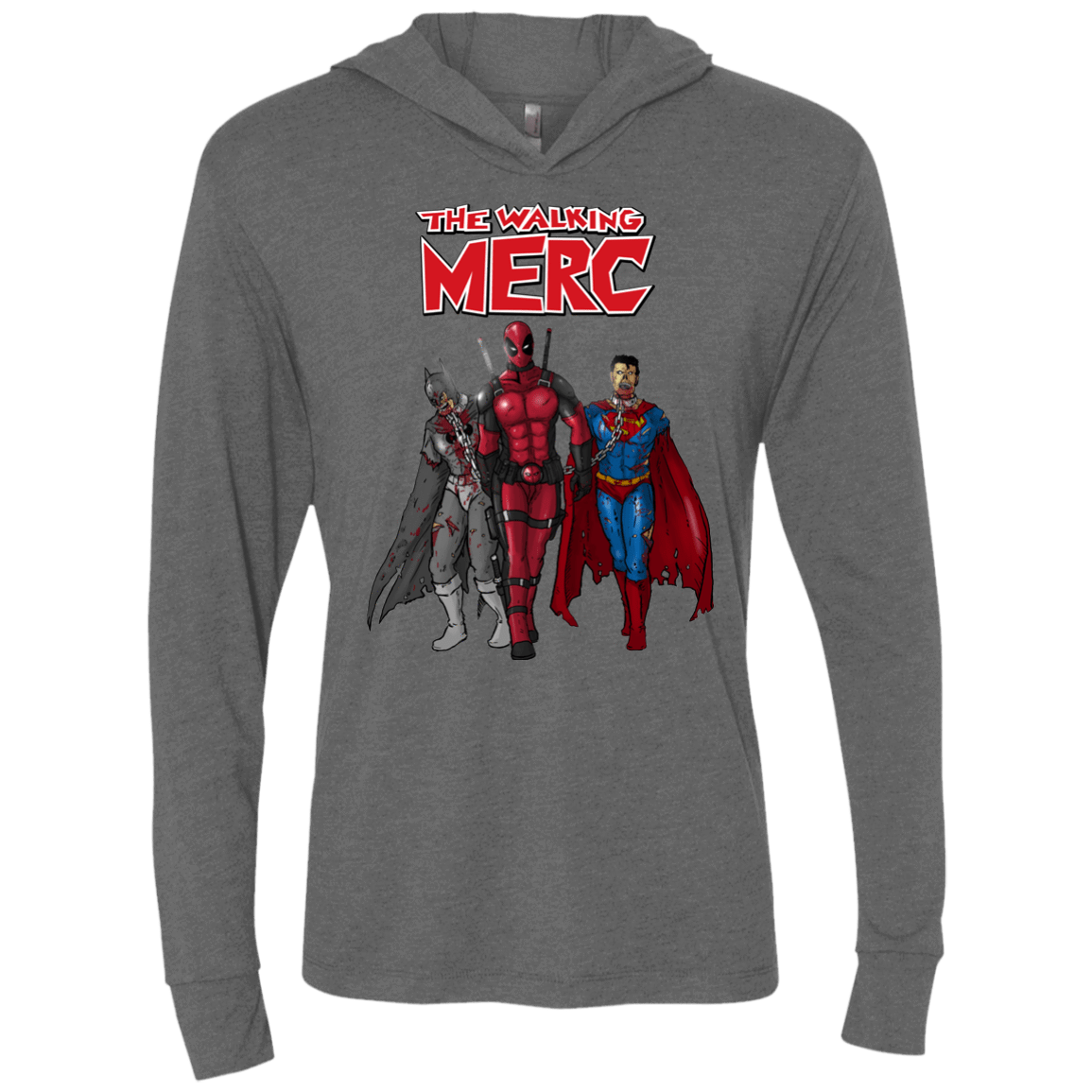 T-Shirts Premium Heather / X-Small The Walking Merc Triblend Long Sleeve Hoodie Tee