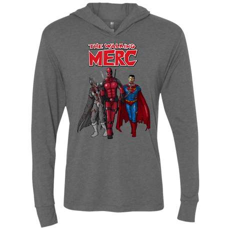 T-Shirts Premium Heather / X-Small The Walking Merc Triblend Long Sleeve Hoodie Tee
