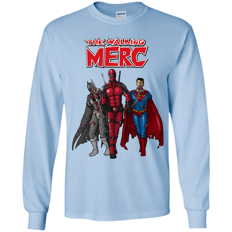 T-Shirts Light Blue / YS The Walking Merc Youth Long Sleeve T-Shirt