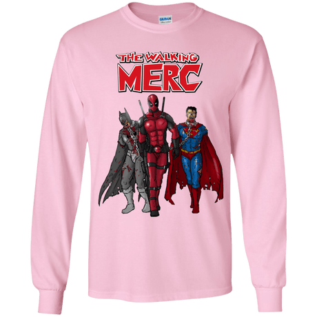 T-Shirts Light Pink / YS The Walking Merc Youth Long Sleeve T-Shirt