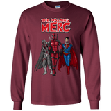 T-Shirts Maroon / YS The Walking Merc Youth Long Sleeve T-Shirt