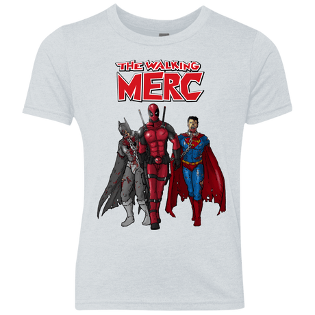 T-Shirts Heather White / YXS The Walking Merc Youth Triblend T-Shirt
