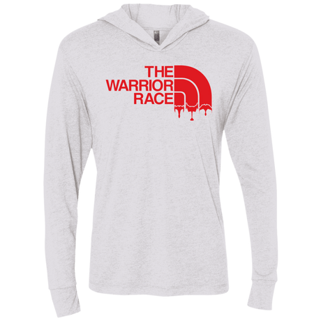 T-Shirts Heather White / X-Small THE WARRIOR RACE Triblend Long Sleeve Hoodie Tee