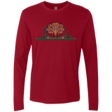 T-Shirts Cardinal / Small The Wasteland is Dangerous Men's Premium Long Sleeve