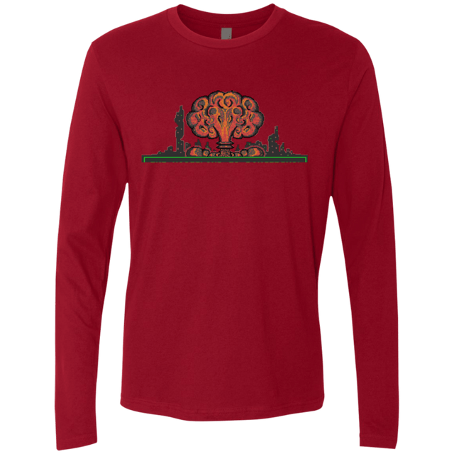 T-Shirts Cardinal / Small The Wasteland is Dangerous Men's Premium Long Sleeve