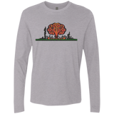 T-Shirts Heather Grey / Small The Wasteland is Dangerous Men's Premium Long Sleeve