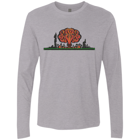 T-Shirts Heather Grey / Small The Wasteland is Dangerous Men's Premium Long Sleeve