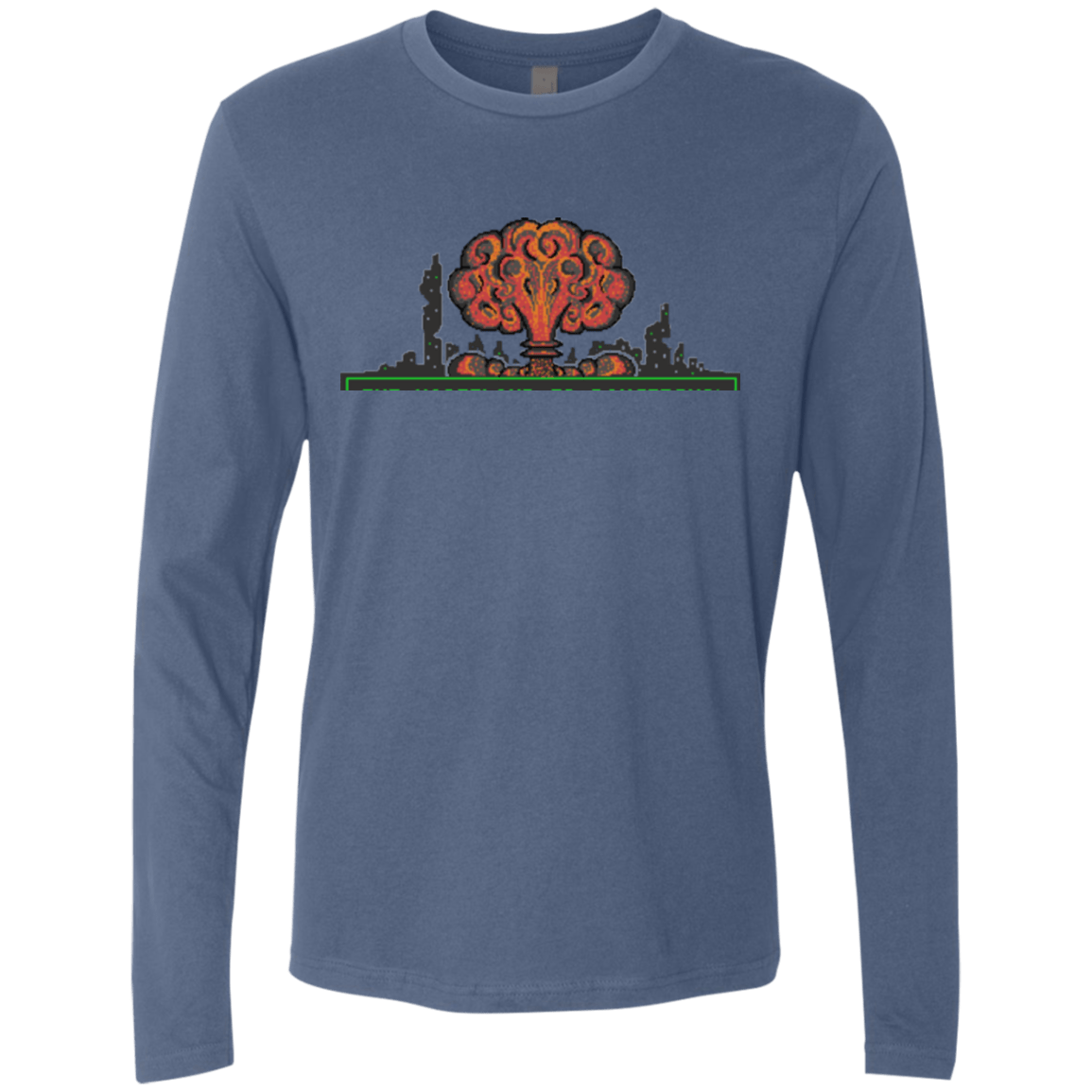 T-Shirts Indigo / Small The Wasteland is Dangerous Men's Premium Long Sleeve