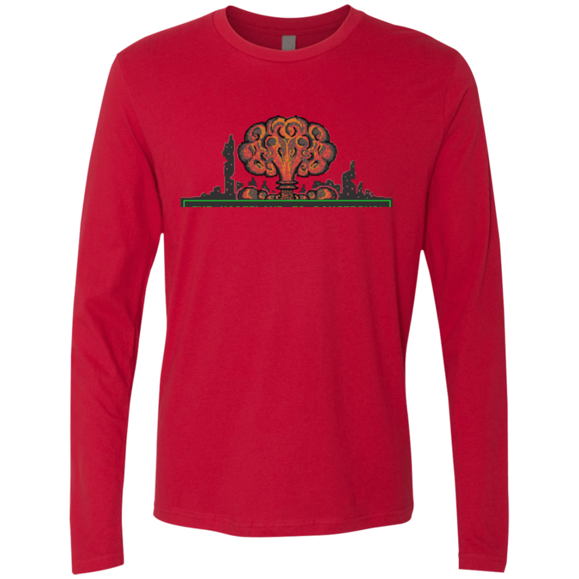 T-Shirts Red / Small The Wasteland is Dangerous Men's Premium Long Sleeve