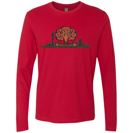 T-Shirts Red / Small The Wasteland is Dangerous Men's Premium Long Sleeve