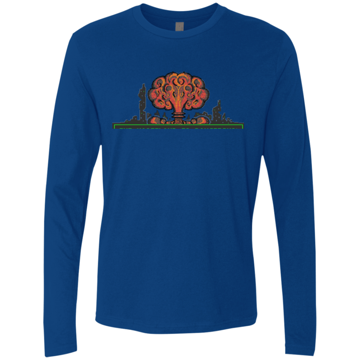 T-Shirts Royal / Small The Wasteland is Dangerous Men's Premium Long Sleeve