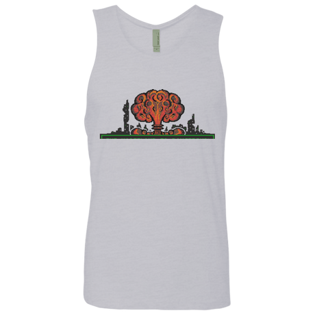 T-Shirts Heather Grey / Small The Wasteland is Dangerous Men's Premium Tank Top