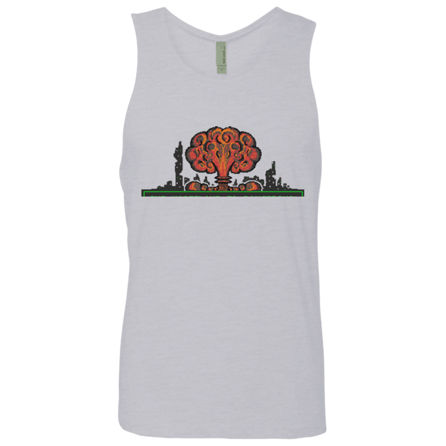 T-Shirts Heather Grey / Small The Wasteland is Dangerous Men's Premium Tank Top