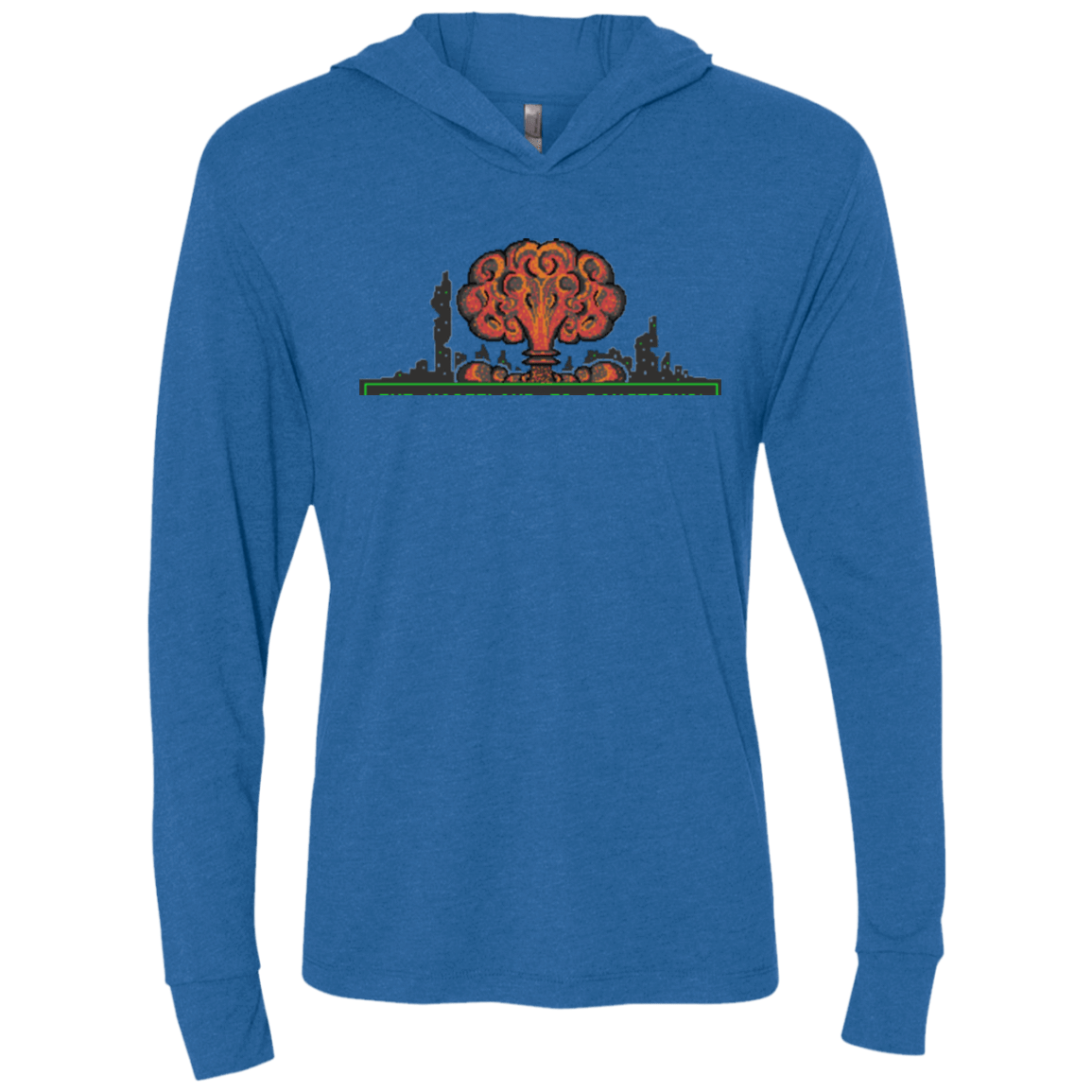 T-Shirts Vintage Royal / X-Small The Wasteland is Dangerous Triblend Long Sleeve Hoodie Tee