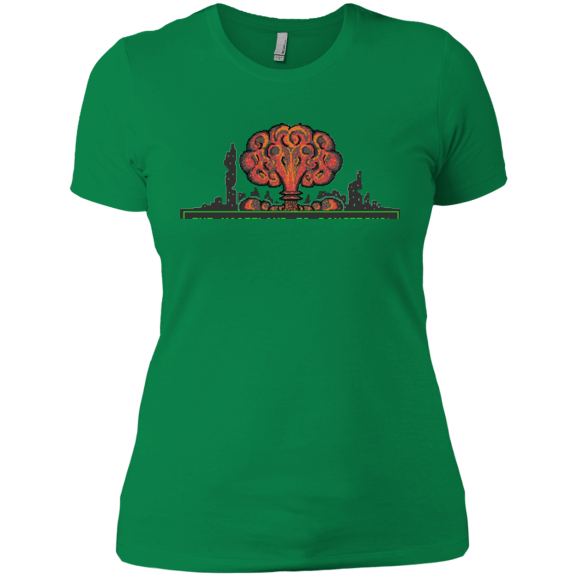 T-Shirts Kelly Green / X-Small The Wasteland is Dangerous Women's Premium T-Shirt