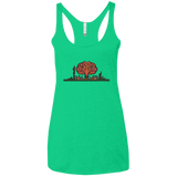 T-Shirts Envy / X-Small The Wasteland is Dangerous Women's Triblend Racerback Tank