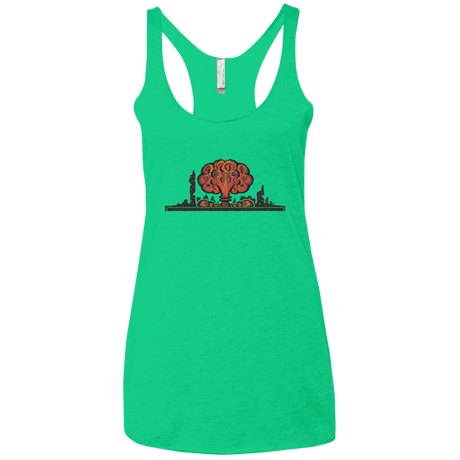 T-Shirts Envy / X-Small The Wasteland is Dangerous Women's Triblend Racerback Tank