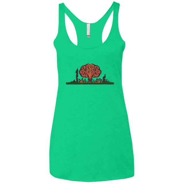 T-Shirts Envy / X-Small The Wasteland is Dangerous Women's Triblend Racerback Tank