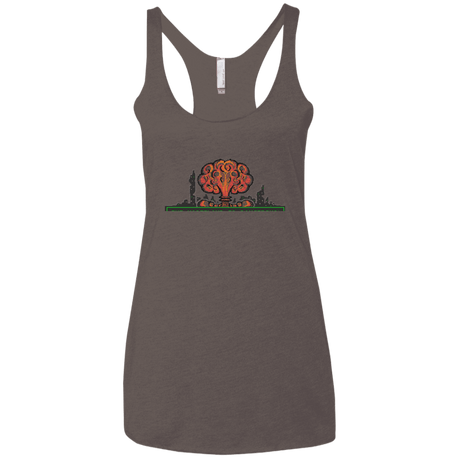 T-Shirts Macchiato / X-Small The Wasteland is Dangerous Women's Triblend Racerback Tank