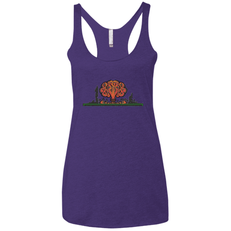 T-Shirts Purple / X-Small The Wasteland is Dangerous Women's Triblend Racerback Tank