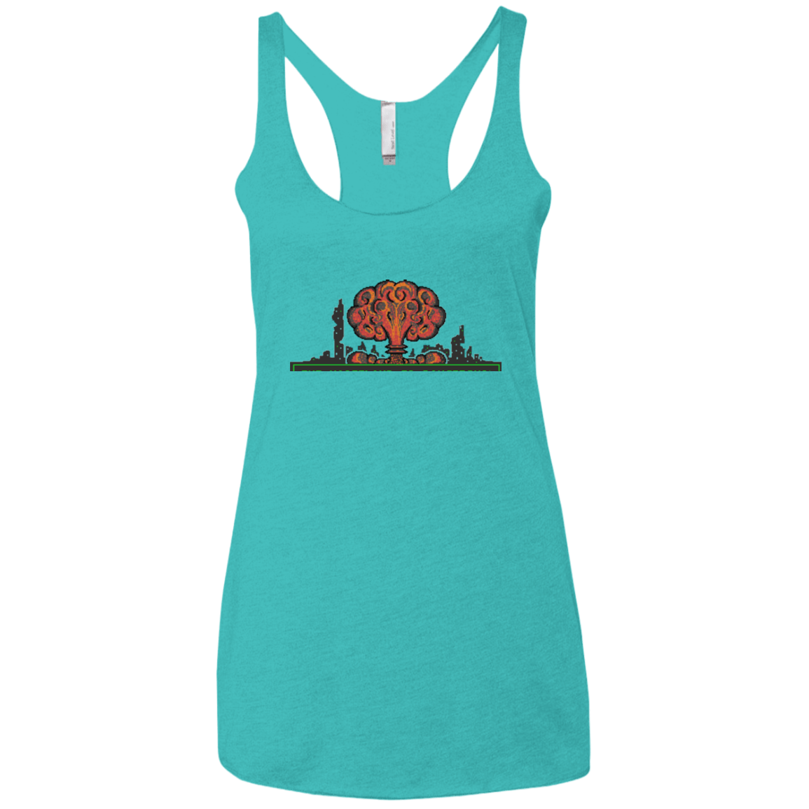 T-Shirts Tahiti Blue / X-Small The Wasteland is Dangerous Women's Triblend Racerback Tank