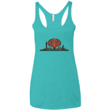 T-Shirts Tahiti Blue / X-Small The Wasteland is Dangerous Women's Triblend Racerback Tank