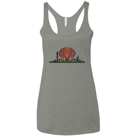 T-Shirts Venetian Grey / X-Small The Wasteland is Dangerous Women's Triblend Racerback Tank