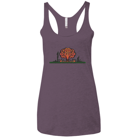 T-Shirts Vintage Purple / X-Small The Wasteland is Dangerous Women's Triblend Racerback Tank