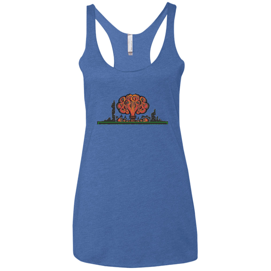 T-Shirts Vintage Royal / X-Small The Wasteland is Dangerous Women's Triblend Racerback Tank