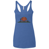 T-Shirts Vintage Royal / X-Small The Wasteland is Dangerous Women's Triblend Racerback Tank