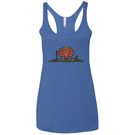 T-Shirts Vintage Royal / X-Small The Wasteland is Dangerous Women's Triblend Racerback Tank