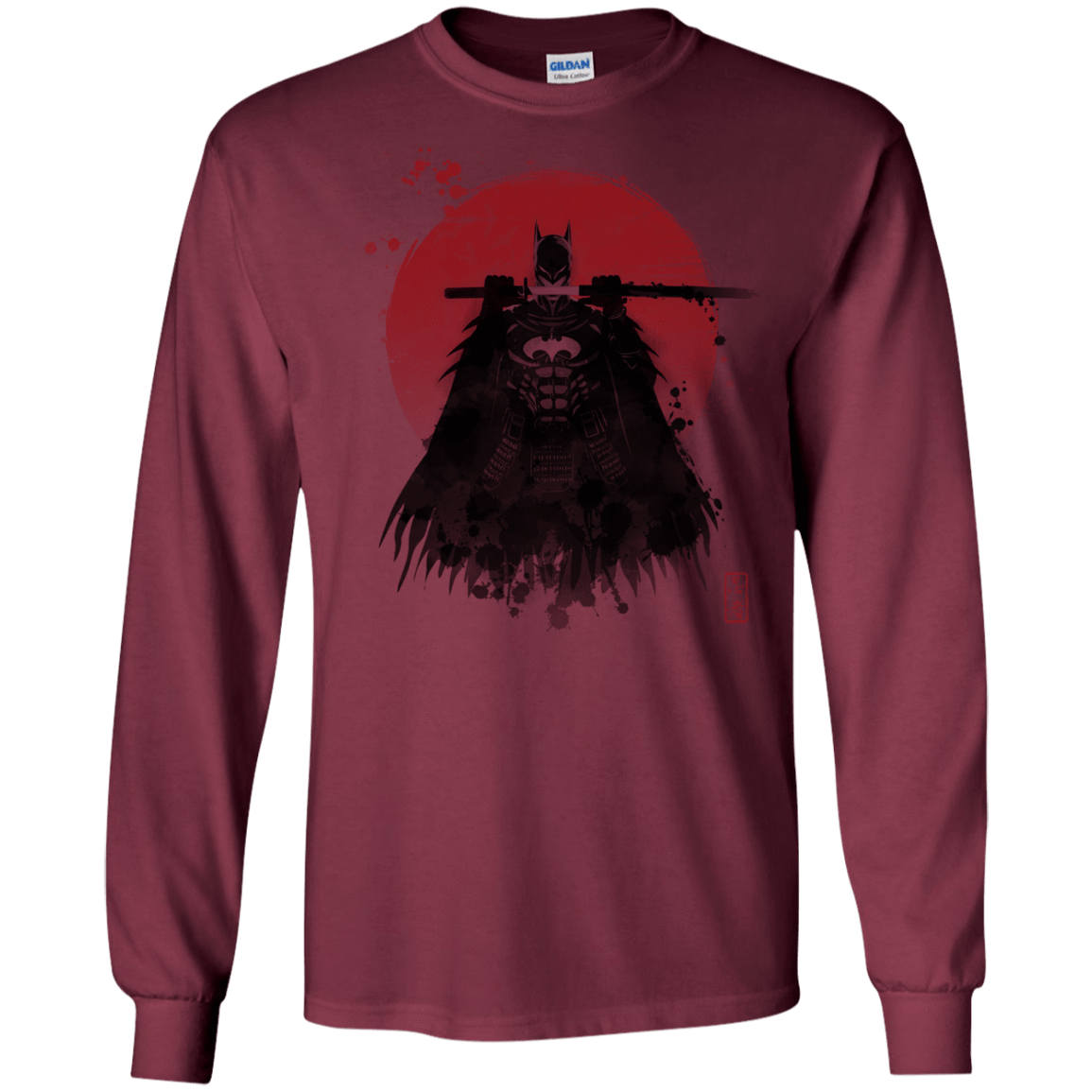 T-Shirts Maroon / S The Way of the Bat Men's Long Sleeve T-Shirt