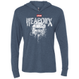 T-Shirts Indigo / X-Small The Weapon Triblend Long Sleeve Hoodie Tee