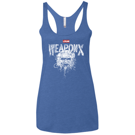 T-Shirts Vintage Royal / X-Small The Weapon Women's Triblend Racerback Tank