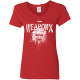 T-Shirts Red / S The Weapon Women's V-Neck T-Shirt