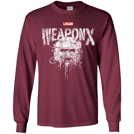 T-Shirts Maroon / YS The Weapon Youth Long Sleeve T-Shirt