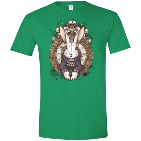 T-Shirts Heather Irish Green / S The White Rabbit Men's Semi-Fitted Softstyle