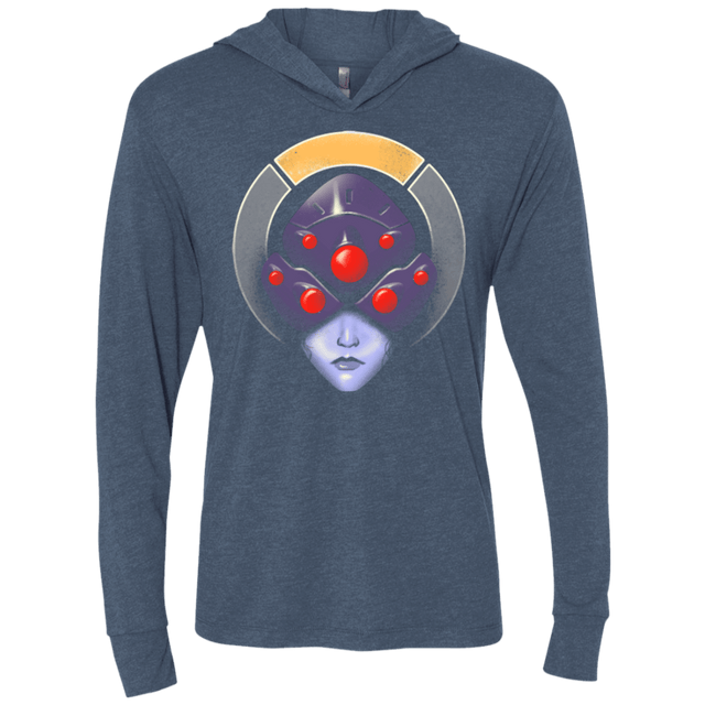 T-Shirts Indigo / X-Small The Widow Assassin Triblend Long Sleeve Hoodie Tee