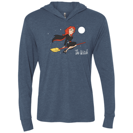 T-Shirts Indigo / X-Small The Witch Triblend Long Sleeve Hoodie Tee