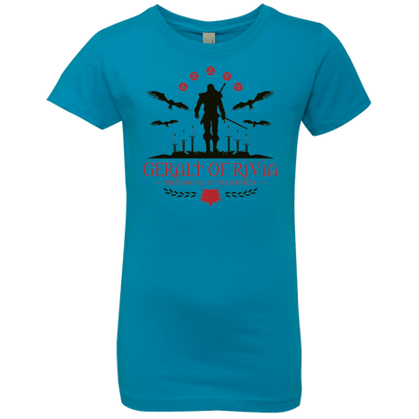 T-Shirts Turquoise / YXS The Witcher 3 Wild Hunt Girls Premium T-Shirt