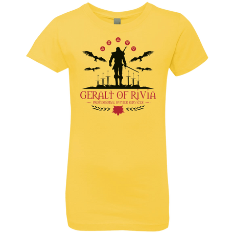 T-Shirts Vibrant Yellow / YXS The Witcher 3 Wild Hunt Girls Premium T-Shirt