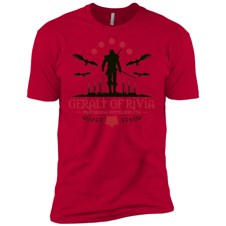 T-Shirts Red / X-Small The Witcher 3 Wild Hunt Men's Premium T-Shirt